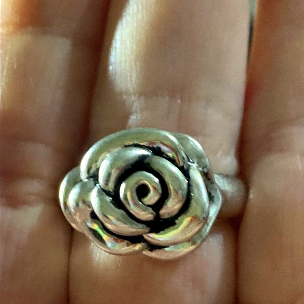 Rose Ring in 925 Silver